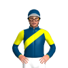 INDIGO,YELLOW SASH,INDIGO SLEEVES, YELLOW HALVES, WHITE PEAK