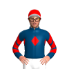 INDIGO,RED DIAMOND BAND,CHEVRONS SLEEVES,CAP,WHITE PEAK 