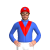 Royal Blue, Red Vee, White Rooster, Red Cap, Royal Blue Star, White Pom Pom