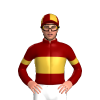 Maroon, Gold Band And Armbands, Quartered Cap