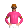 Pink, Brown Armbands And Cap