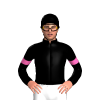 BLACK, YELLOW FIVE STARS, HOT PINK ARMBANDS, Black cap