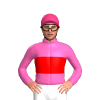 HOT PINK, RED BAND, Pink cap