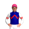 NAVY, RED ZIGZAG CHEVRON, WHITE SLEEVES, RED DOUBLE ARMBAND, Pink cap