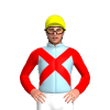 LIGHT BLUE, RED CROSSED SASHES, RED SLEEVES, Yellow cap